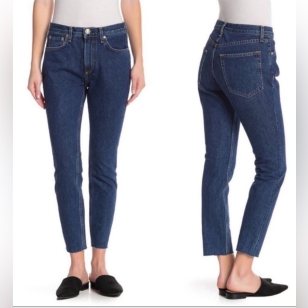 Rag & Bone Straight-Leg Dark Blue Jeans